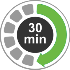 Behandlungsdauer 30 Minuten